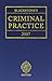 Blackstone's Criminal Practice 2007 by John  Phillips