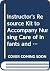 Nursing Care of Infants and...