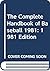The Complete Handbook of Baseball 1981: 1981 Edition