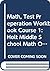 Math, Test Preperation Workbook Course 1: Holt Middle School Math Oregon