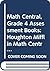 Math Central, Grade 4 Assessment Books: Houghton Mifflin Math Central (Math Central 1998)