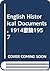 English Historical Document...