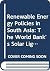 Renewable Energy Policies i...