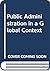 Public Administration in a Globalized World
