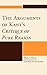 The Arguments of Kant's Critique of Pure Reason