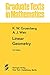 Linear Geometry (Graduate Texts in Mathematics)