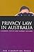 Privacy Law in Australia