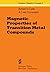 Magnetic Properties of Transition Metal Compounds by A. J. Van Duyneveldt R. L. ...