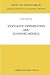 Stochastic Optimization and Economic Models (Theory and Decision Library B, 2)