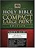 King James Compact Large Print Bible - Black