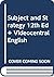 Subject and Strategy 12e & ...