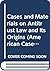 Cases and Materials on Modern Antitrust Law and Its Origins (American Casebook Series)