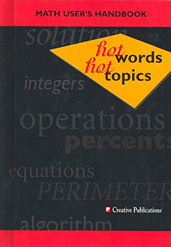 Hot Words, Hot Topics: Math User's Handbook (Hardcover)