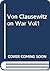 On War, Vol1