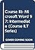 Course ILT: Microsoft Word ...