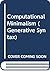 Computational Minimalism (Generative Syntax)