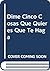 Dime cinco cosas (rust.) by Nicolas Casariego
