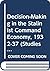 Decision-Making in the Stalinist Command Economy, 1932-37 (Studies in Russian and East European History and Society)