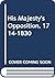 His Majesty's Opposition, 1714-1830