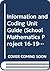 Information and Coding Unit...