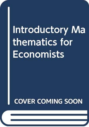 Introductory mathematics for economists (Paperback)