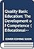 Quality Basic Education: The Development of Competence