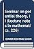 Seminar on potential theory...