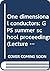 One dimensional conductors:...
