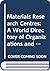Materials Research Centres:...