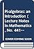 Pi-algebras: an Introduction (Lecture Notes in Mathematics, No. 441)