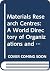 Materials Research Centres by Eric Mitchell