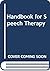 Handbook for Speech Therapy