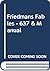 Friedmans Fables - 637 & Manual