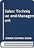 Sales: Technique and Manage...