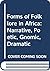 Forms of folklore in Africa: Narrative, poetic, gnomic, dramatic