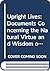 Upright Lives: Documents Co...