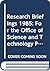 Research Briefings 1985 by Engineering Committee on Sc...