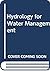 Hydrology Water Management