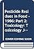 Pesticide Residues in Food ...