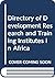 Directory of Development Re...