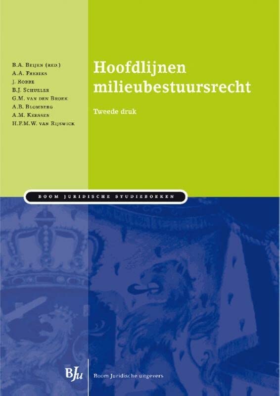 Hoofdlijnen milieubestuursrecht (Kindle Edition)
