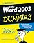 Word 2003 for Dummies