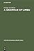 A Grammar of Limbu