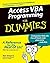 Access VBA Programming for Dummies