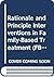 Rationale and Principle Int...