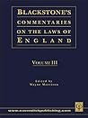 Blackstone's Commentaries on the Laws of England Volumes I-IV