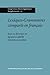 Lexiques-Grammaires compares en francais (Lingvisticae Investigationes Supplementa) (French Edition)