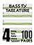 Bass FX Tablature 4-String Bass Guitar Effects Tablature 100 Pages