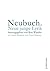 Neubuch: Neue junge Lyrik