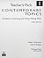 Contemp Topics 1 Tchr Pack